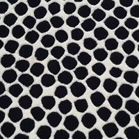 Tapis rond en coton tufté sur mesure pour hôtels et salons Tapis brodé blanc noir Haute vente