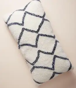 手工奢华摩洛哥风格靠垫套羊毛流苏波西米亚风格民族彩色枕套现代靠垫套销售
