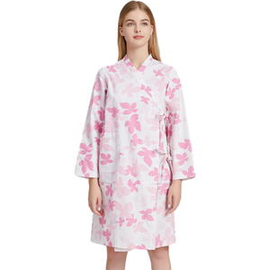 Bata de Hospital de alta calidad para pacientes, vestido de verano de manga corta con logotipo personalizado - Product Image 1