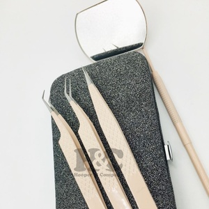 Nouveau Nude Cils Pince À Épiler En Acier Inoxydable Durable Pince À Épiler Durable Vison Faux Cils Extension Pince À Épiler Logo Offre - Product Image 1