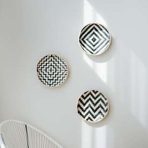 ถาดไม้ไผ่ดอกไม้กลมเสิร์ฟแผ่นทอตกแต่งบ้านวัสดุธรรมชาติคุณภาพสูงจากเวียดนาม - Product Image 2