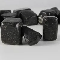 Gobelet de Tourmaline noire, pierres de poche naturelles, plusieurs formes polies, sol pour le Stress et l'anxiété, guérison religieuse, cristal