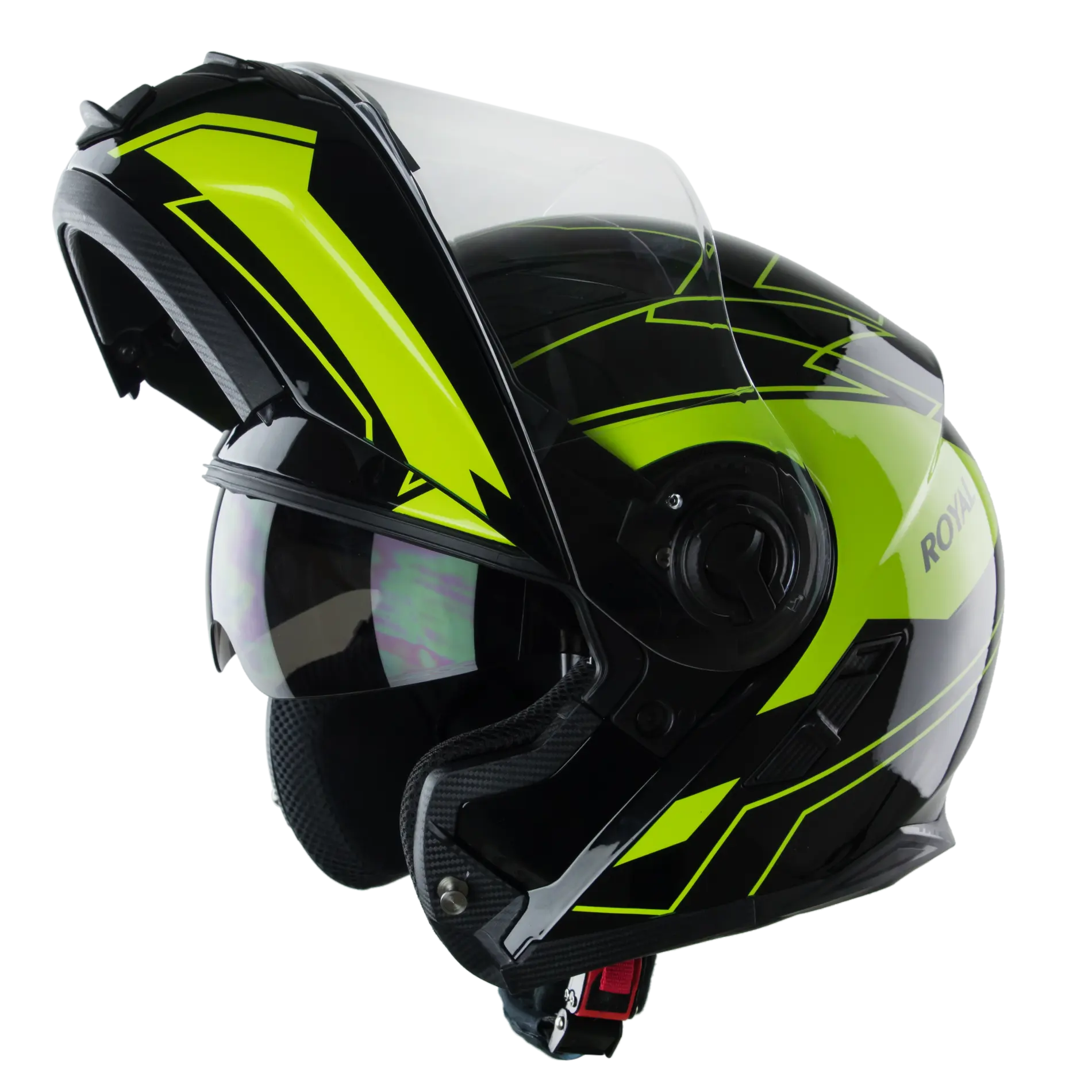 Helm sepeda motor, Flip-up Modular kualitas tinggi standar ISO penjual terbaik 2019 Royal M08
