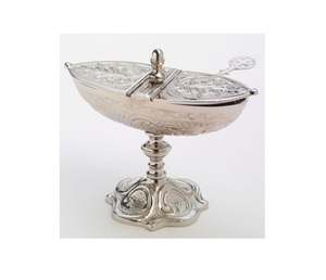 Bateau simple en laiton plaqué or fournitures d'église cuivworld inde - Product Image 1
