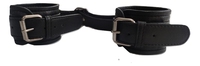 Menottes en cuir, attaches de jambe avec chaîne, jouet sexuel BDSM réglable