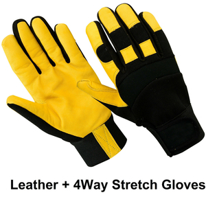 Gants de sécurité en cuir croûte Majid Impex 2021 du Pakistan, certifiés EN420, antidérapants/anti-coupures/anti-statiques, 14 pouces, personnalisables - Product Image 3