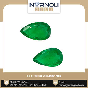Pendientes de piedras preciosas con facetas de pera y Esmeralda, joyería en línea, oferta - Product Image 5