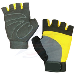 Gants de cyclisme demi-doigts personnalisés de haute qualité pour hommes avec paume rembourrée en gel pour le vélo - Product Image 4
