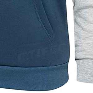 เสื้อฮู้ดผ้าฝ้ายขนแกะสำหรับผู้ชายย้อมสีล้วนดีไซน์ตามสั่งสำหรับฤดูหนาว - Product Image 6