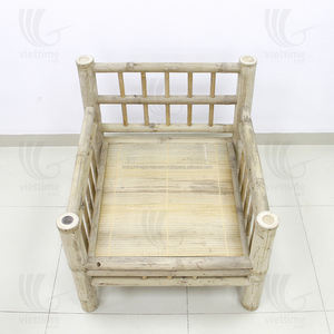 Chaise en bambou vintage d'extérieur naturelle, vente en gros de meubles en bambou - Product Image 2