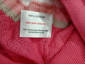 เสื้อผ้าคุณภาพสูง ค้างสต็อก แบรนด์ดัง เสื้อสเวตเตอร์คอวี แคชเมียร์ ลายทาง แขนยาว สำหรับผู้หญิง - Product Image 3