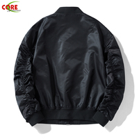 Bomber hommes grande taille Style pilote de vol vestes OEM manteau Street wear gilet vente en gros Satin Stretch haute qualité fournisseur