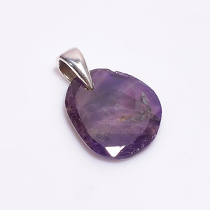 Customized Ethnic <b>Heart</b> Shape Corundum <b>Ruby</b> Faceted Pendant Natural Moissanite Stone Fashion Pendants & Charms for Children - Product Image 3