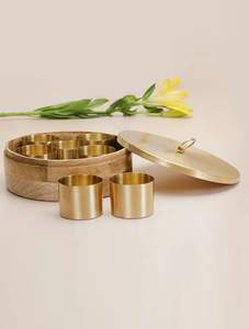 Boîte à épices de boîte Masala en métal de conception fabuleuse avec sept conteneurs pour la cuisine et le conteneur de stockage d'épices - Product Image 6