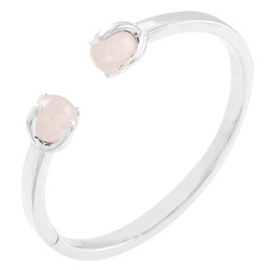 925สเตอร์ลิงเงินโรสควอตซ์อัญมณีปรับได้กำไลข้อมืออินเดียทำด้วยมือผู้จัดจำหน่าย - Product Image 2