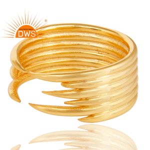 แหวนเงินแท้ชุบทองคุณภาพสูง ปี 2026 สำหรับผู้หญิง ผู้ผลิตเครื่องประดับเงิน - Product Image 2