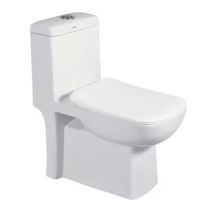 Atacado Fornecedor de Cerâmica Branca Sanitária Toilet One Piece Water Closet Toilet Seat Bowl para Todas As Etária