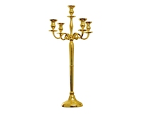 Centre de Table en métal noir avec 5 bras pour mariage, chandelier, socle décoratif élégant pour Table de mariage, décoration de maison et de noël