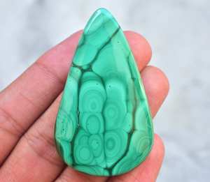 Malaquita-cabujón de piedras preciosas, cabujones de malaquita suelta de alta calidad, forma personalizada, tamaño a granel - Product Image 3