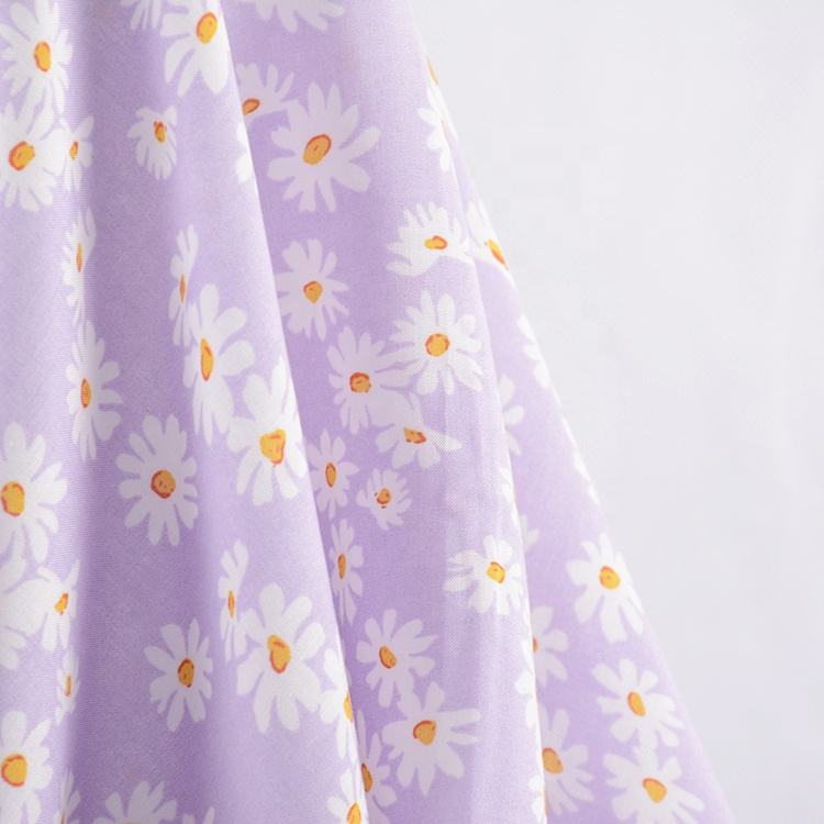 Быстрая доставка, модный текстиль, 100% искусственный шелк, Тканое смешное Платье с принтом подсолнуха, гавайская ткань для женщин