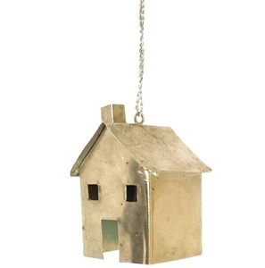 Décoration de maison en métal de haute qualité, cabane de noël en métal, ornement suspendu en nickel de haute qualité - Product Image 1