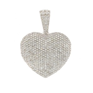 Collar con Colgante de Plata de Ley 925 con Diamante Moissanite VVS, Logotipo Inicial, Nombre Único, Número, Estilo Hip Hop, Letra con Incrustaciones de Diamantes, Bañado en Rodio - Product Image 2