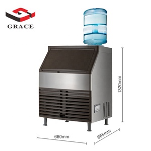Machine à glaçons commerciale intelligente avec fonction de cubes de glace, compresseur Emerson, distributeur d'eau 220V GR-210A - Product Image 2