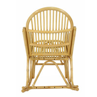 Fauteuil à bascule moderne en rotin Margonda, démontable, pour salon et salle à manger, avec housse amovible