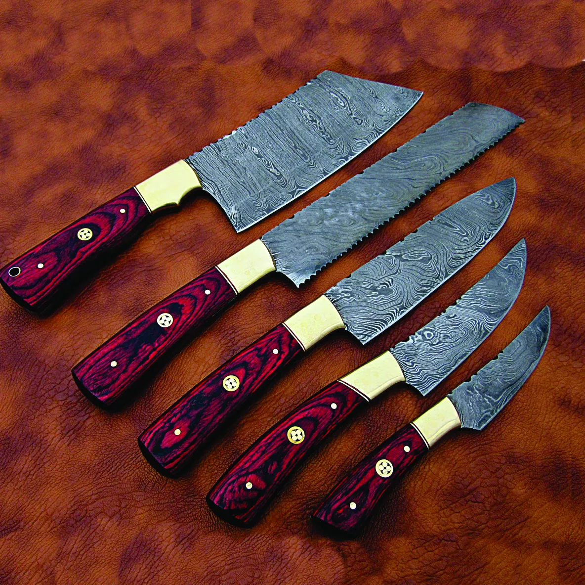 Damascus Kitchen Set All Kitchen Solution Knife Beautiful Kitchen Chef Set