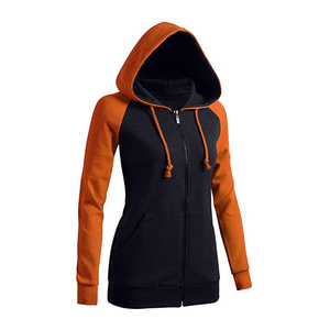 Women Sweatshirt Polyester Long Sleeve Crop Tops Navel Short Hooded Pullover Hoodies - Product Image 1