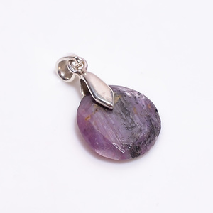 จี้เงินสเตอร์ลิงสไตล์ชนเผ่าคุณภาพสูงพร้อมทับทิมคอรันดัมธรรมชาติดีไซน์รูปหัวใจสำหรับเด็ก - Product Image 1