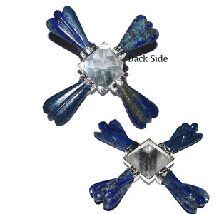 Tienda en línea para el generador de pirámide de Ángel lapislázuli, herramienta metafísica curativa de cristal tallado en estilo Feng Shui, piedra preciosa hecha - Product Image 1