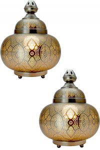 Linterna de Metal marroquí de alta calidad, Estilo Vintage antiguo para decoración de boda, jardín, interior y exterior - Product Image 2