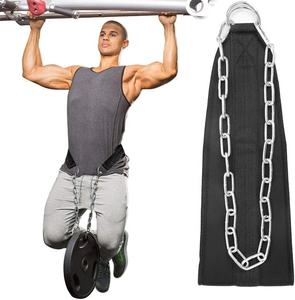 2025 Wholesale Custom Logo Straight Breathable Neoprene Weight Lifting Dip <b>Belt</b>-8 Inch <b>Wide</b> 36" Chain Unisex Fitness Gym <b>Belt</b> - Product Image 6