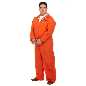 Uniforme da prigioniero in prigione di cotone poli di alta qualità per Unisex con stampa Logo personalizzata e colorata