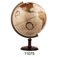 Globo Terráqueo Educativo Vintage con Caja de Madera, Globos Giratorios de Aluminio, Precios al por Mayor