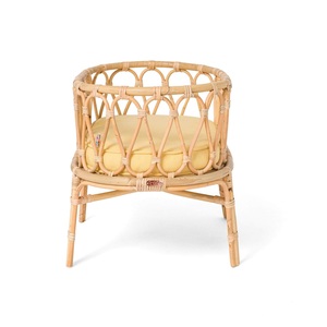 เตียงตุ๊กตาหวายสำหรับเด็ก,เปลตุ๊กตาของเล่นสำหรับถ่ายภาพเด็กแรกเกิดอุปกรณ์ประกอบฉากพร้อมงานหัตถกรรมสำหรับตกแต่งบ้าน - Product Image 2