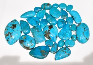 Forme de mélange de pierres précieuses en vrac Cabochon lisse turquoise Arizona naturel - Product Image 6