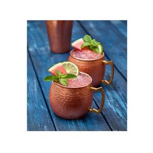 Juego de dos tazas de cobre Moscow Mule, la mejor taza para beber agua de calidad con mango de latón para uso en utensilios de cocina - Product Image 6