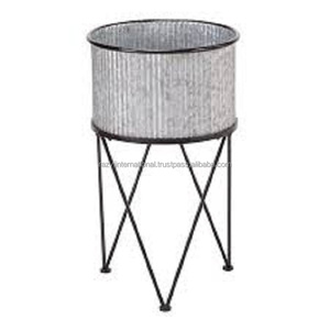 Support à fleurs en métal blanc thermolaqué, durable, écologique, à prix abordable, pour l'intérieur et l'extérieur - Product Image 2
