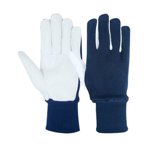Gants de sécurité en peau de chèvre grain supérieur Logo personnalisé Gants de travail de meilleure qualité à un prix - Product Image 4