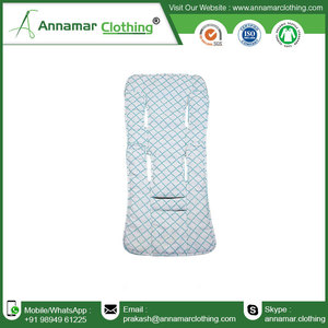 Doublure de poussette 100% coton pour bébé |   Coussin de siège de poussette rembourré et doux |   Insert respirant pour poussette |   Taille personnalisée Lavable Bébé - Product Image 2