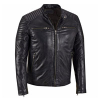 Meilleur matériau, prix raisonnable, veste de moto pour hommes, veste de course de moto en cuir avec différents designs fabriqués au Pakistan