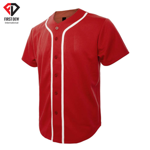 Haute Qualité Pur 100% Polyester Tissu Personnalisé Sublimation Broderie Logo Offre Spéciale Pas Cher Prix Top Meilleure Vente Baseball Jersey - Product Image 2