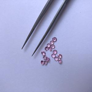 Turmalina Rosa Natural de 4 mm, Piedras Preciosas Redondas Facetadas, Piedras Sueltas Calibradas al por Mayor para la Fabricación de Joyas, de Proveedor - Product Image 2