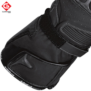 Guantes de moto perforados de cuero genuino Vintage para hombre y mujer, guantes de calle transpirables de verano Retro para motocicleta Motocross Racing - Product Image 2