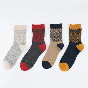 HEPOLILO Custom Alpaka Woll socken Low MOQ Synthetisch Günstig Warm Smart Comfy Jugend Männer und Frauen Dicke Woll socken