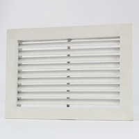 Grille de retour d'air rectangulaire moderne en aluminium pour CVC, demi-chevron, couleur standard RAL et installation facile - Grandaire HCG