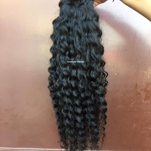 Extensión de pelo Remy 10A 12A al por mayor popular sin procesar cutícula alineada pelo dibujado onda del cuerpo mechones extremo dibujado Doble - Product Image 2