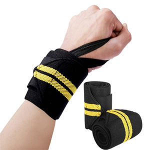 ห่อข้อมือสำหรับยกน้ำหนัก Powerlifting กีฬาป้องกันข้อมือสำหรับฟิตเนส - Product Image 1